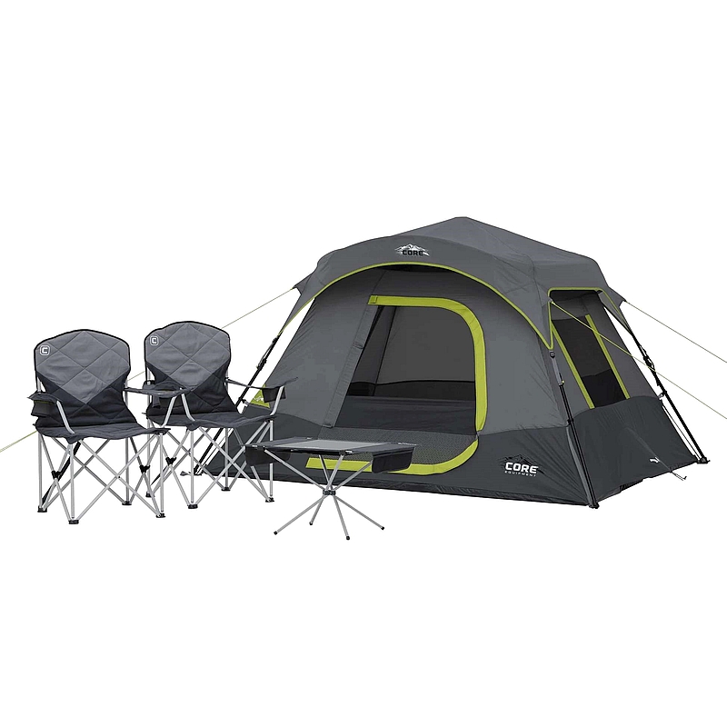 אוהל משפחתי ל 4 בן רגע קומבו  CORE 4 Person Instant Tent combo