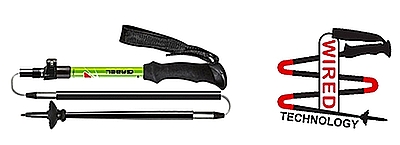 מקלות הליכה מתקפלים זוג- Gabel TR ALUXTR